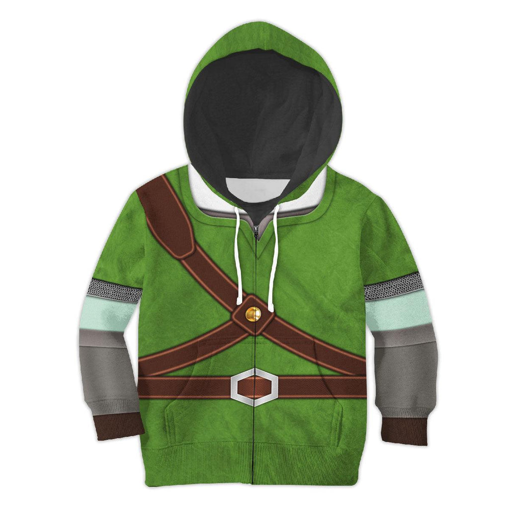 Knights of Skyloft Green Costume Kid Tops Hoodie Sweatshirt T-Shirt - OodieGang.com