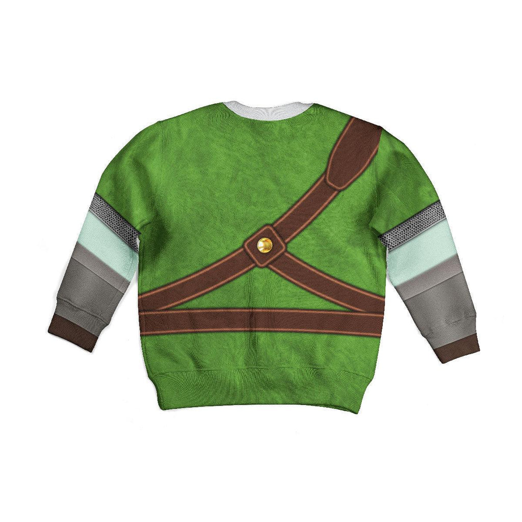 Knights of Skyloft Green Costume Kid Tops Hoodie Sweatshirt T-Shirt - OodieGang.com