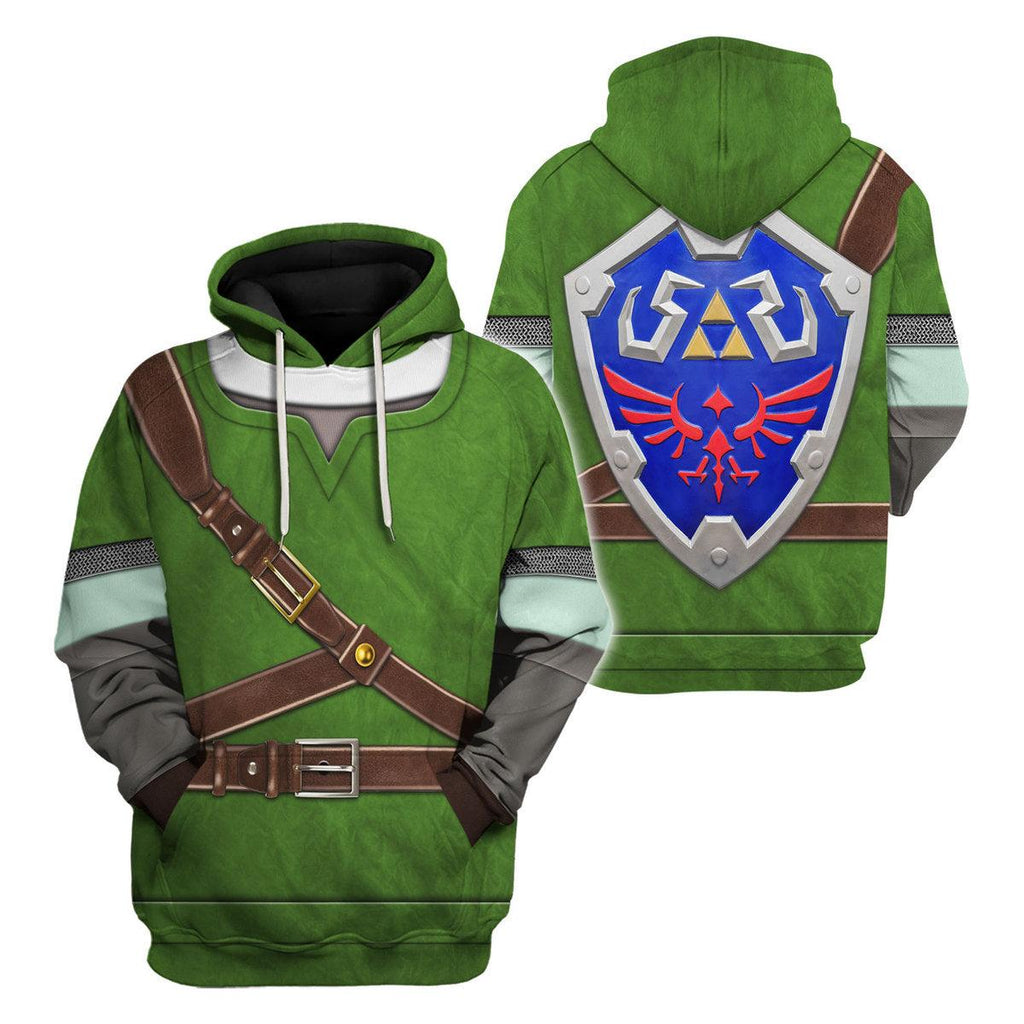 Knights of Skyloft Green Shield Unisex Hoodie Sweatshirt T-shirt Sweatpants Cosplay - CustomsPig.com