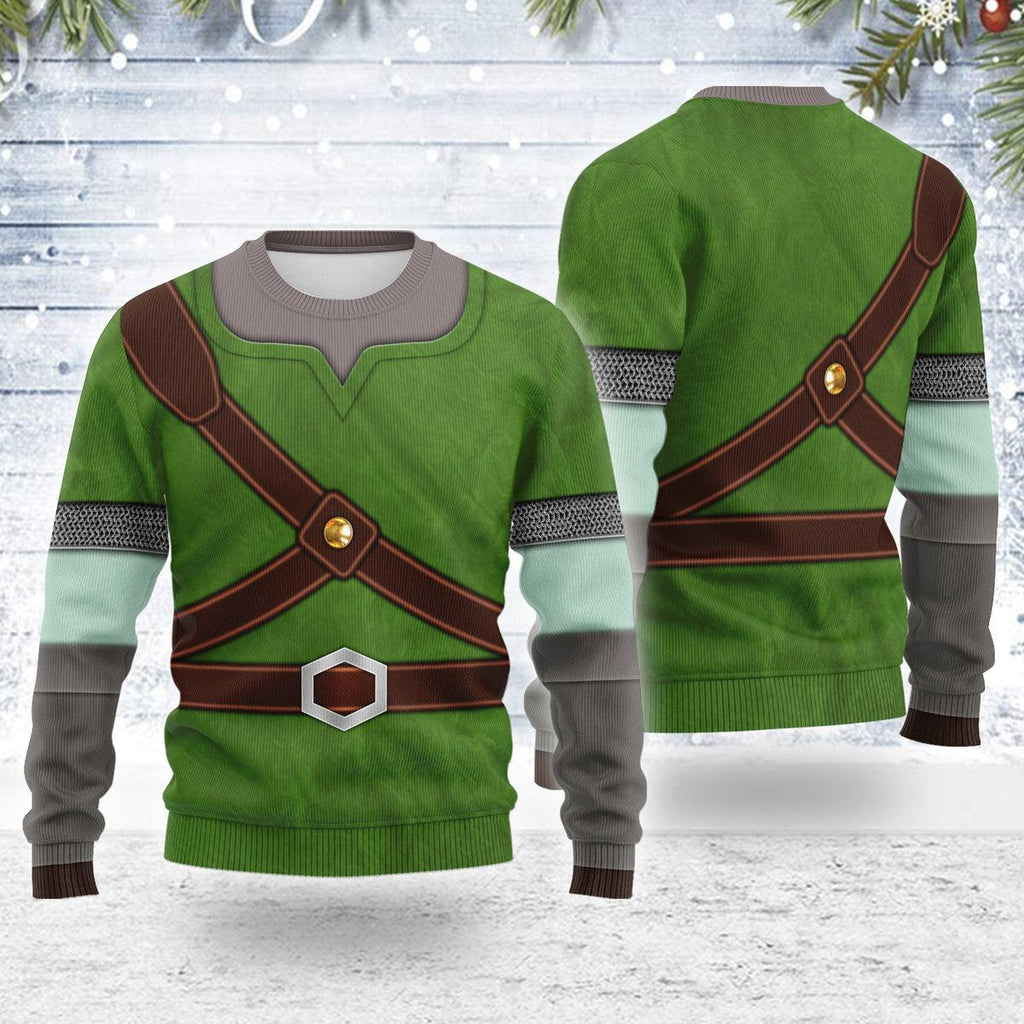 Knights of Skyloft Green Themed Costume Unisex Christmas Wool Sweater - OodieGang.com