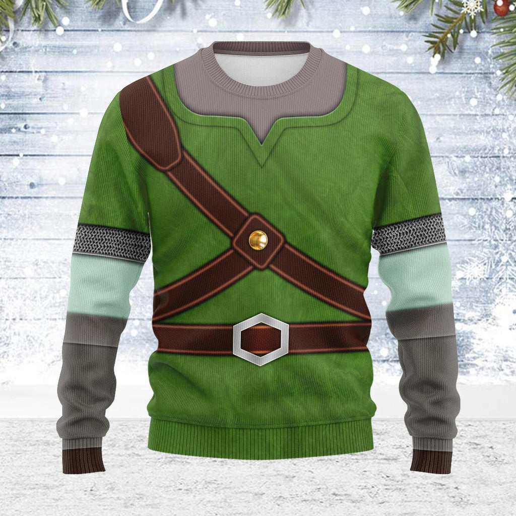 Knights of Skyloft Green Themed Costume Unisex Christmas Wool Sweater - OodieGang.com