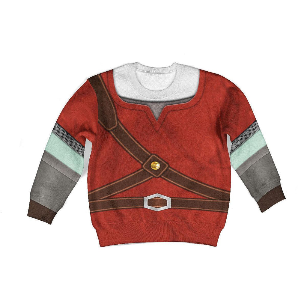 Knights of Skyloft Red Costume Kid Tops Hoodie Sweatshirt T-Shirt - OodieGang.com