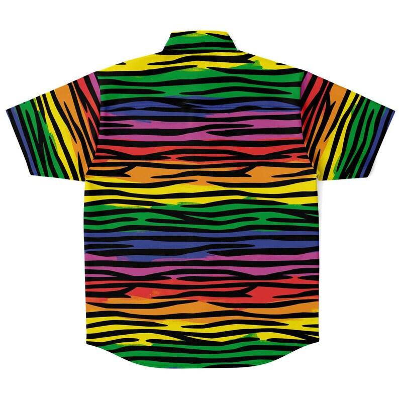 LGBTQ Gay Striped Hawaiian Shirt - OodieGang