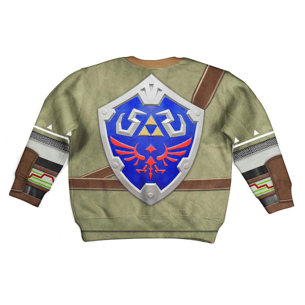 Link Attire Shield Kid Tops Hoodie Sweatshirt T-Shirt - OodieGang.com