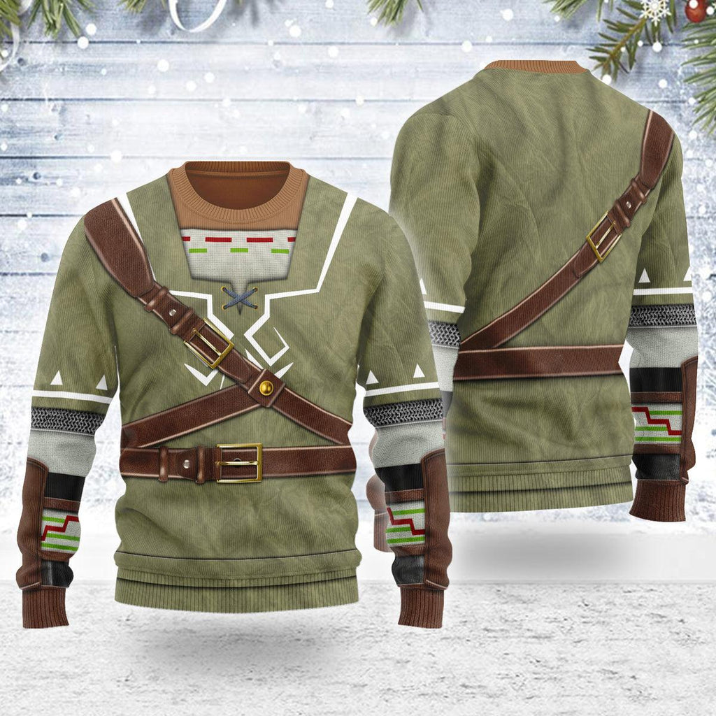 Link Attire Themed Costume Unisex Christmas Wool Sweater - OodieGang.com