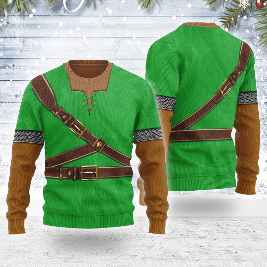 Link Iconic Attire Themed Costume Unisex Christmas Wool Sweater - OodieGang.com