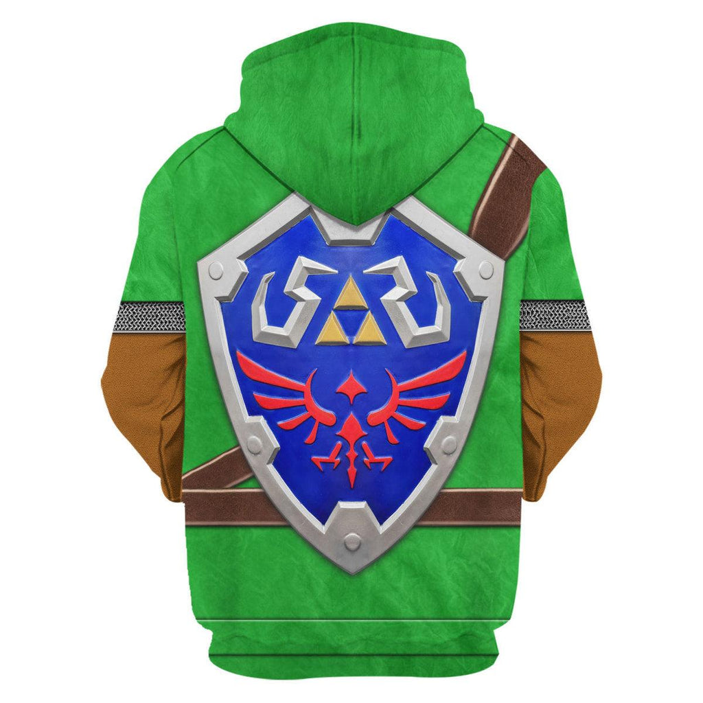 Link Iconic Shield Iconic Costume Unisex Hoodie Sweatshirt T-shirt Sweatpants Cosplay - OodieGang.com