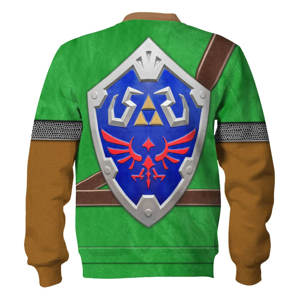 Link Iconic Shield Iconic Costume Unisex Hoodie Sweatshirt T-shirt Sweatpants Cosplay - OodieGang.com