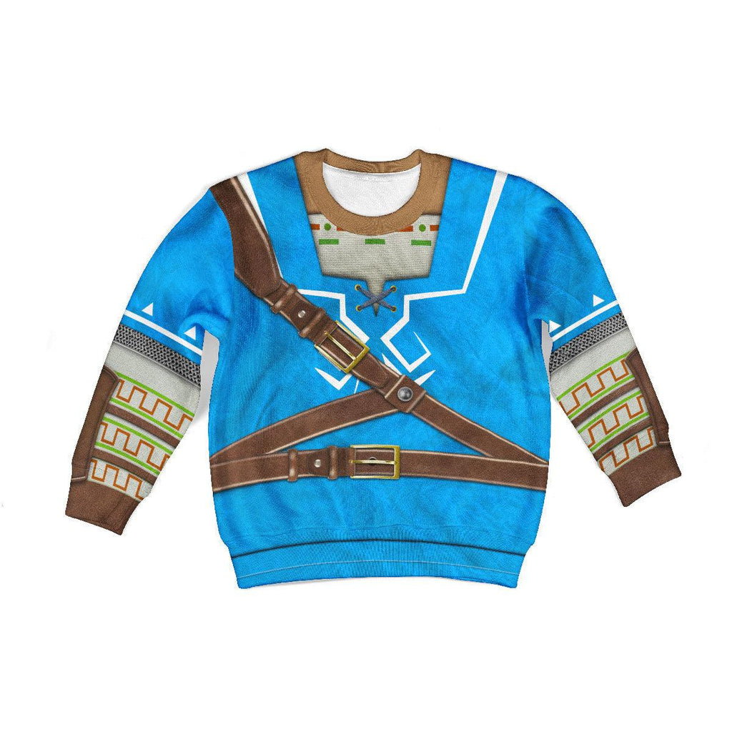 Link Zelda Champion's Tunic Kid Tops Hoodie Sweatshirt T-Shirt - OodieGang.com