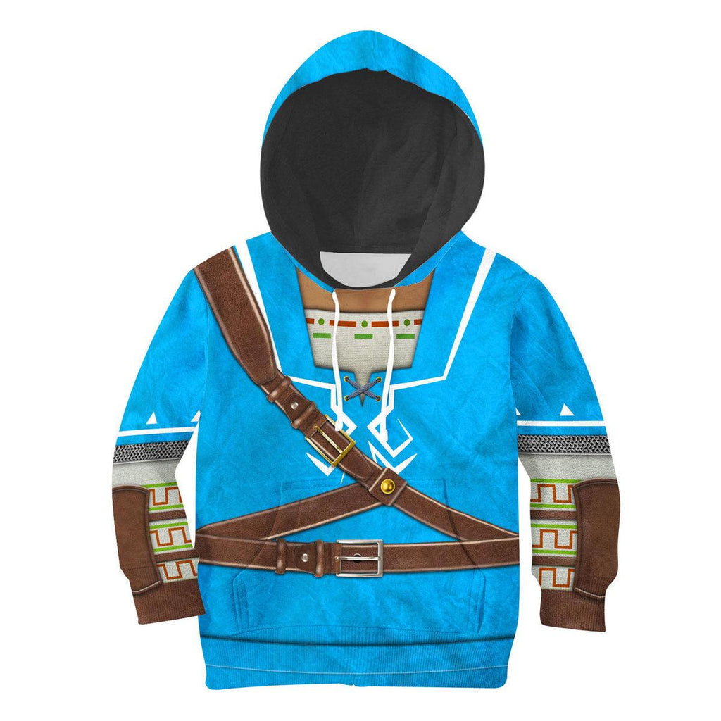 Link Zelda Champions Tunic Shield Kid Tops Hoodie Sweatshirt T-Shirt - CustomsPig.com