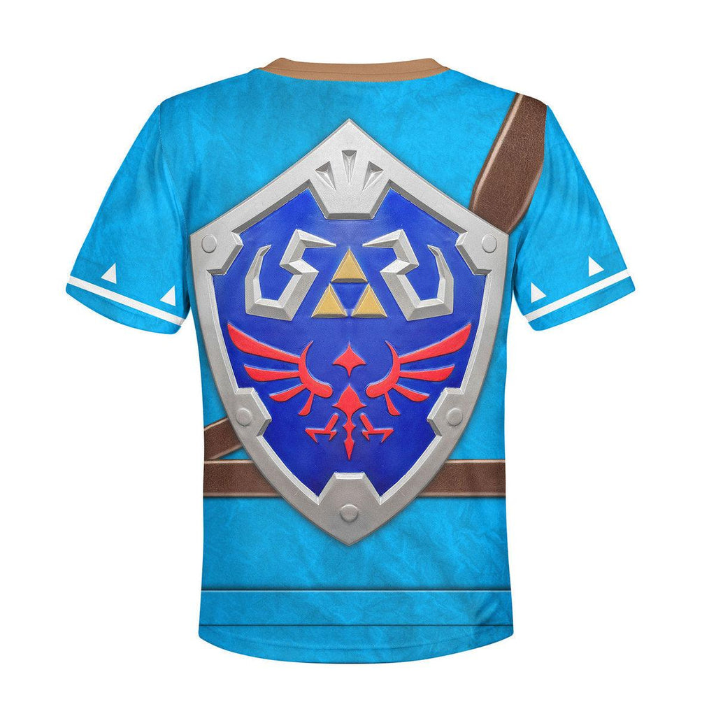 Link Zelda Champions Tunic Shield Kid Tops Hoodie Sweatshirt T-Shirt - OodieGang.com