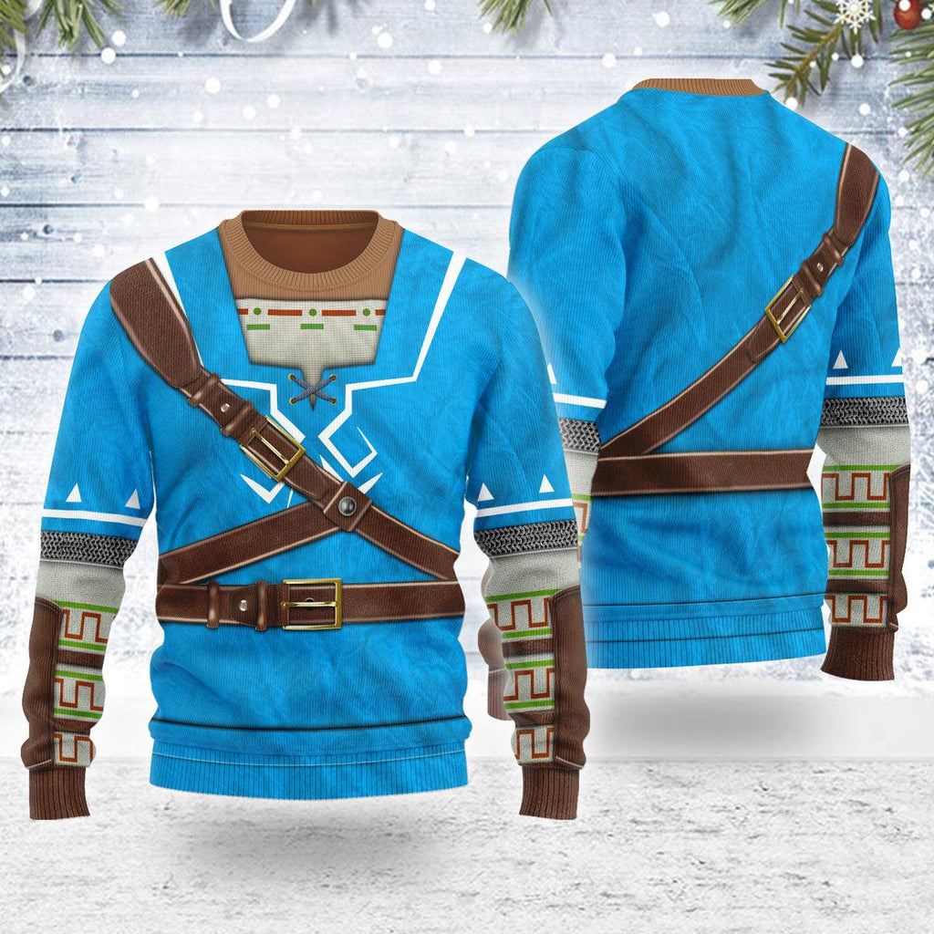 Link Zelda Champions Tunic Themed Costume Unisex Christmas Wool Sweater - OodieGang.com