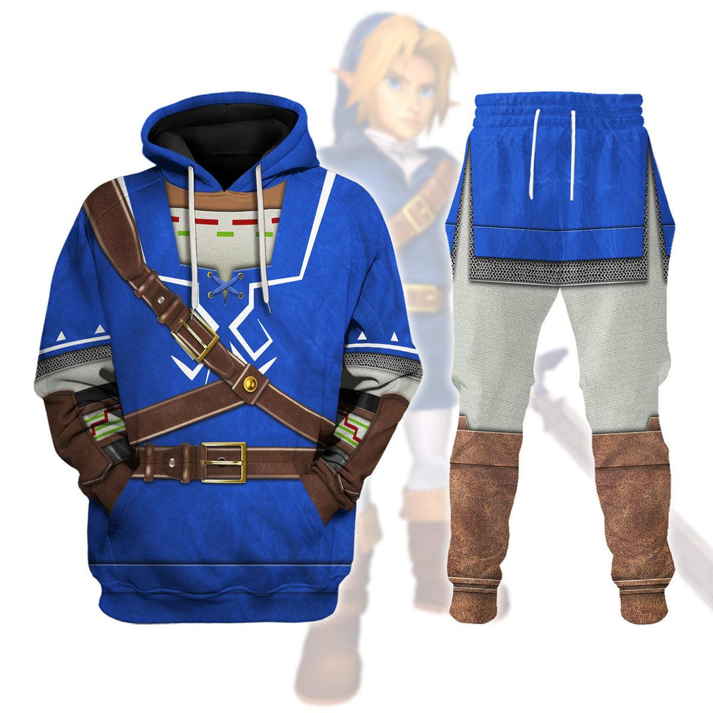 Link Zora Tunic Attire Unisex Hoodie Sweatshirt T-shirt Sweatpants Cosplay - CustomsPig.com