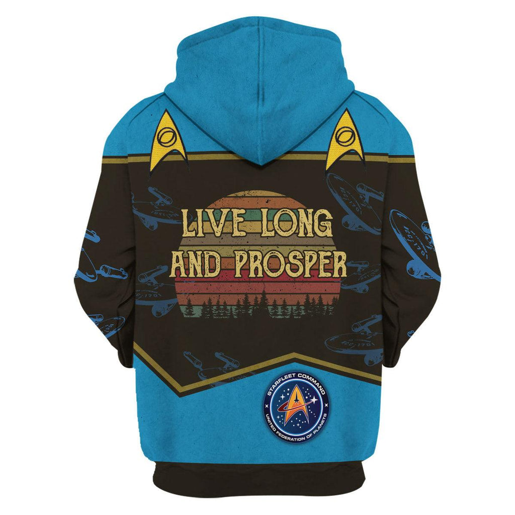 Live Long And Prosper Sunset Retro Vintage Hoodie Sweatshirt T-shirt Apparel - OodieGang.com