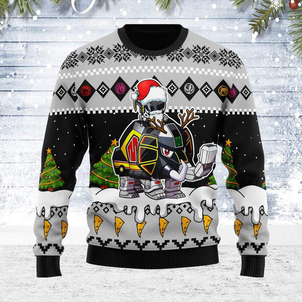 Merry Christmas OodieGang Black Hoho Ranger Unisex Wool Sweater - OodieGang.com