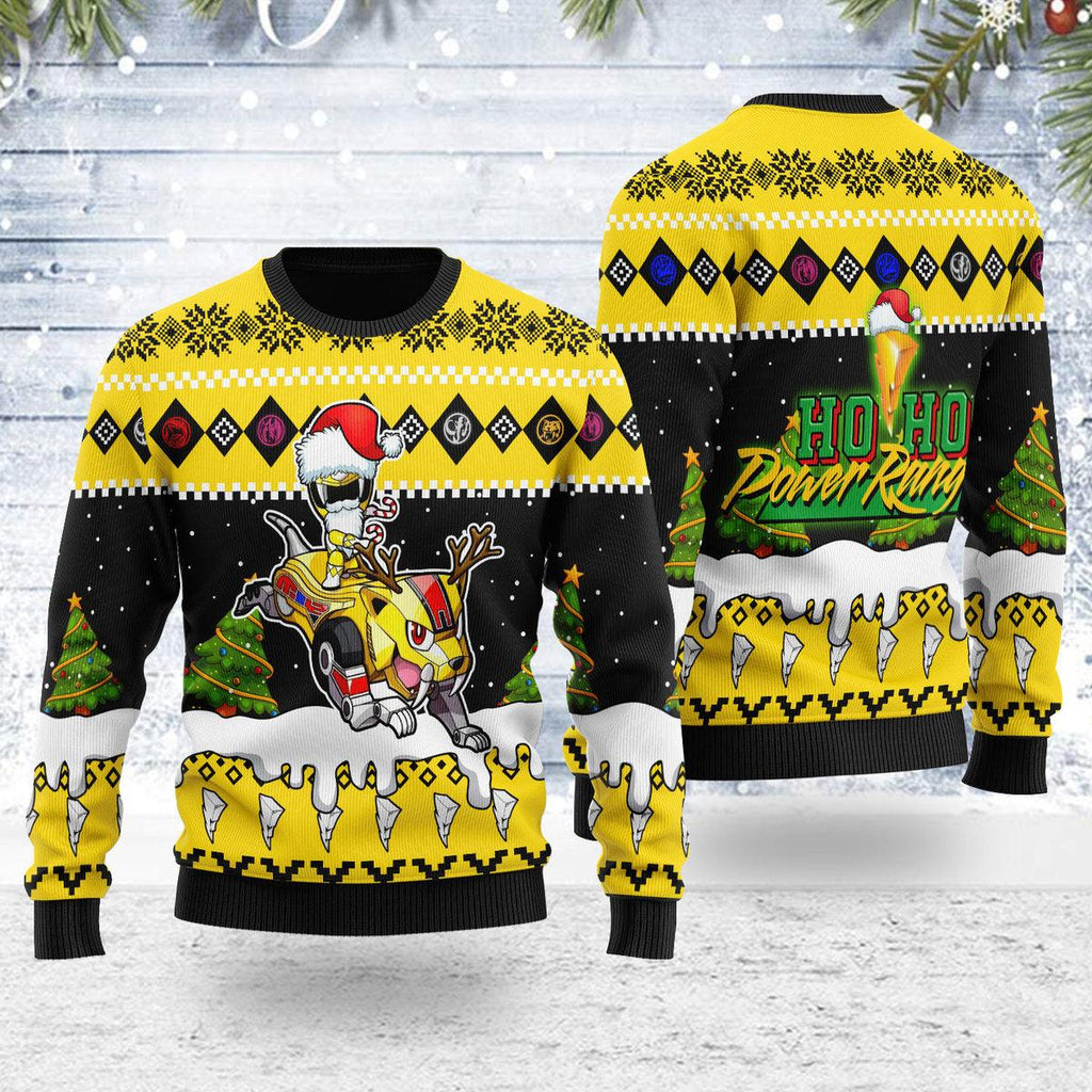 Merry Christmas OodieGang Yellow Hoho Ranger Unisex Wool Sweater - OodieGang.com