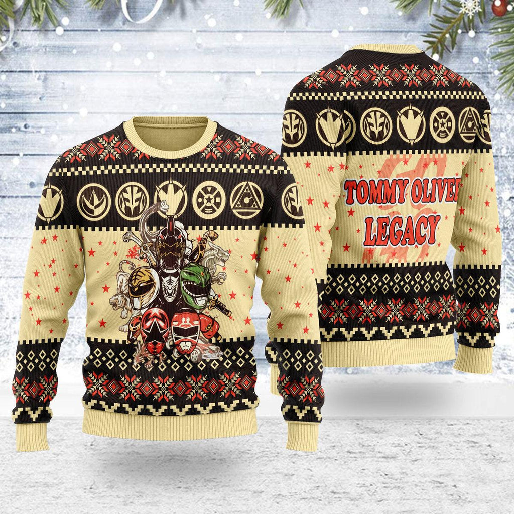 Merry Christmas Tommy Oliver Legacy Wool Sweater - OodieGang.com