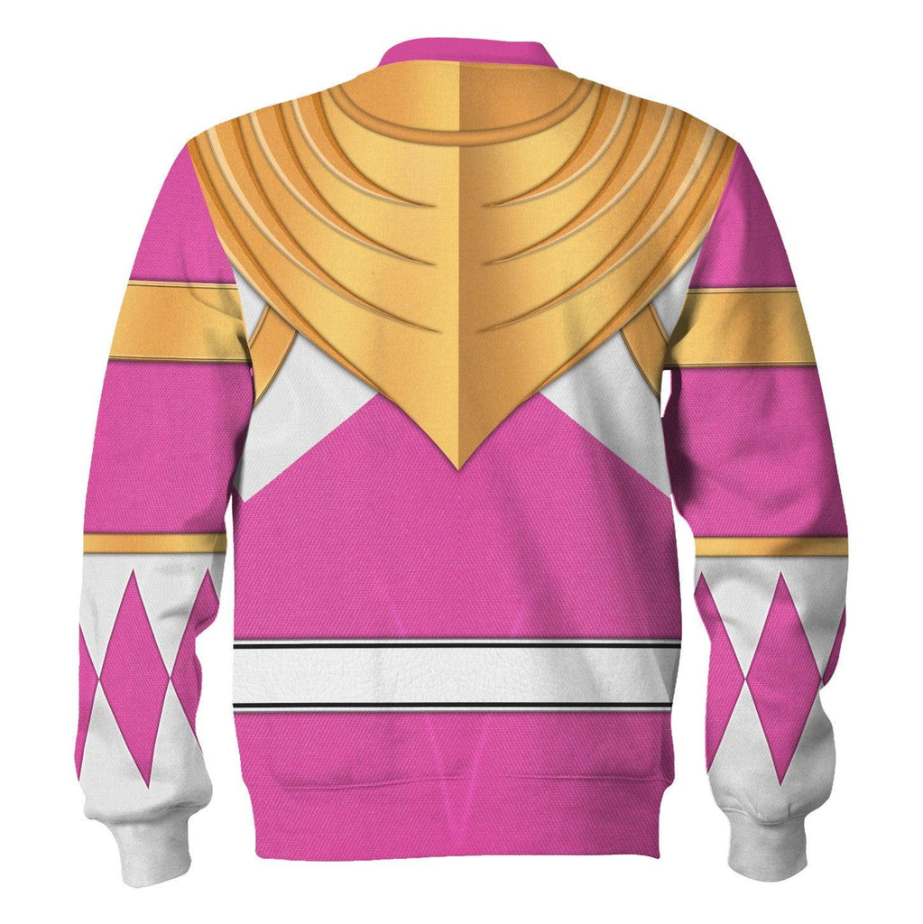 Pink Ranger Dragon Shield Hoodies Sweatshirt T-shirt Hawaiian Tracksuit - OodieGang.com