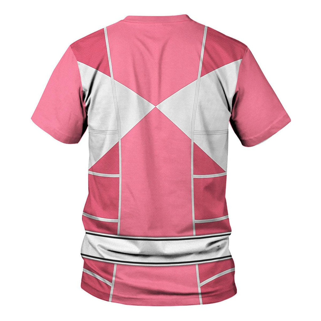 Pink Ranger Mighty Morphin Cosplay Hoodies Sweatshirt T-shirt Hawaiian - OodieGang.com