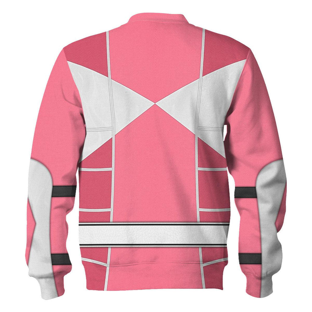 Pink Ranger Mighty Morphin Cosplay Hoodies Sweatshirt T-shirt Hawaiian - OodieGang.com