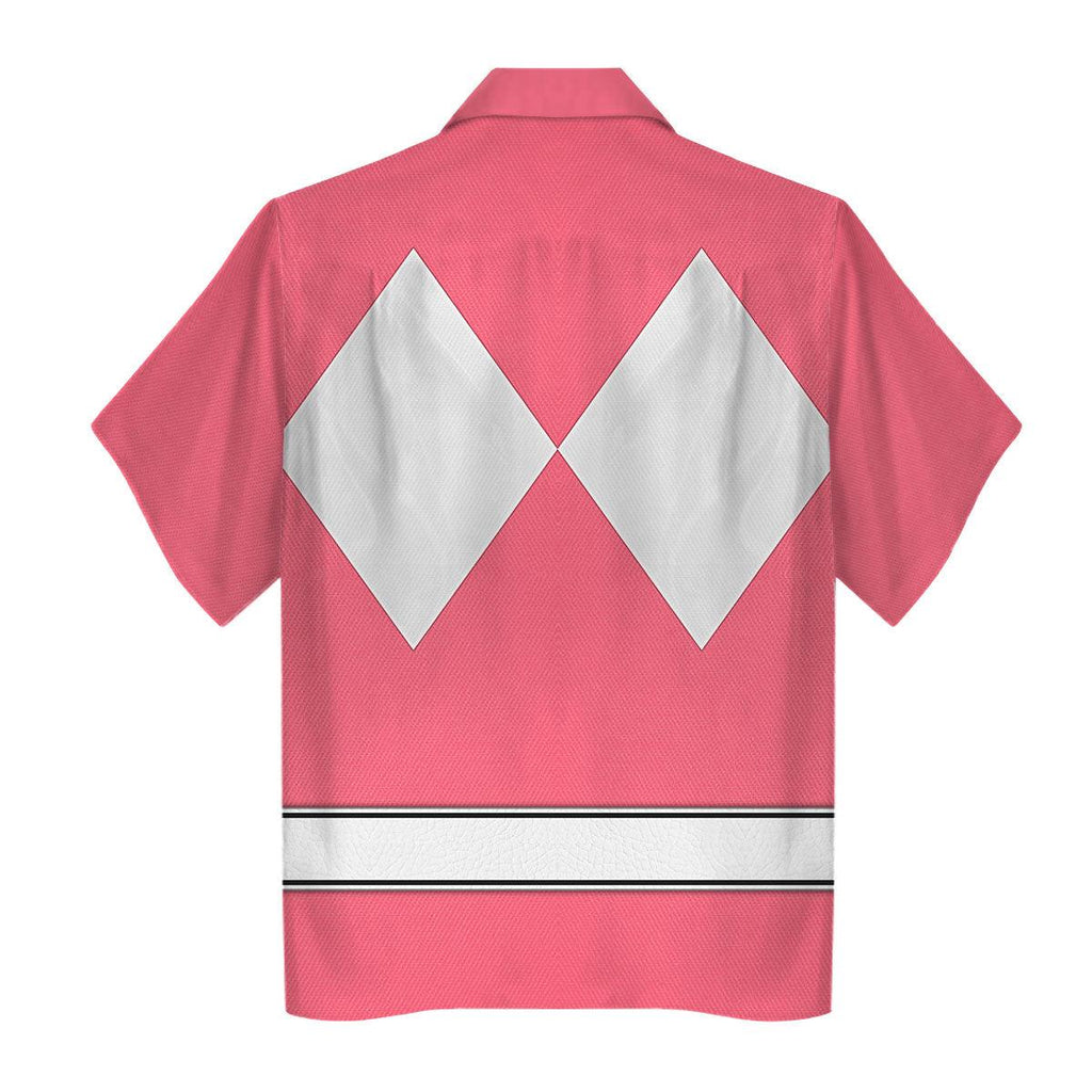 Pink Ranger Mighty Morphin The Movie (1995) Hoodies Sweatshirt T-shirt Hawaiian - OodieGang.com