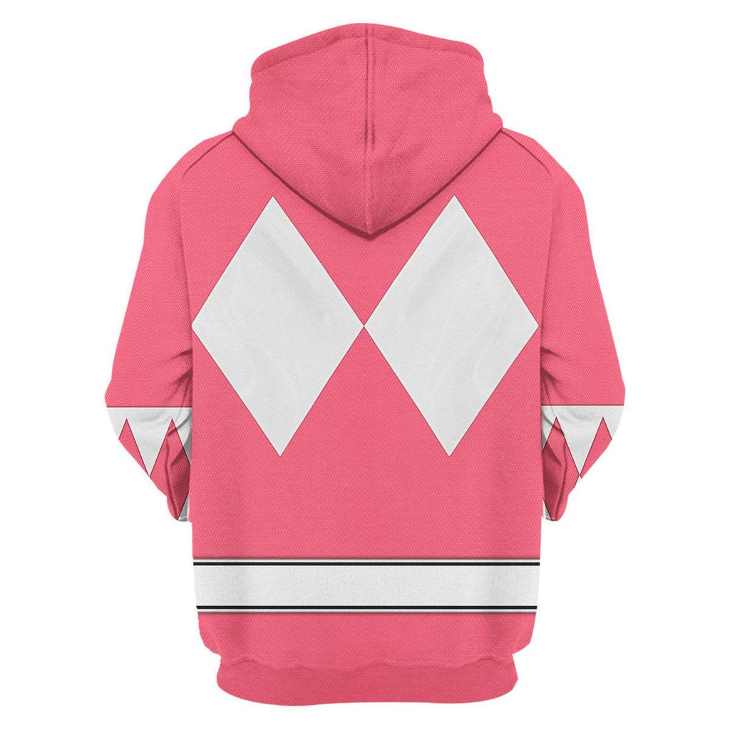 Pink Ranger Mighty Morphin The Movie (1995) Hoodies Sweatshirt T-shirt Hawaiian - OodieGang.com