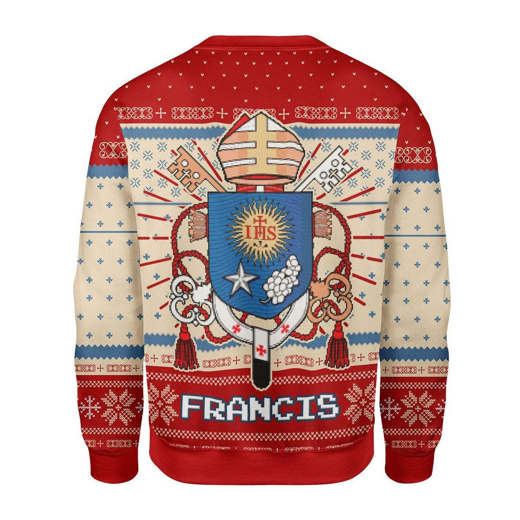 Pope Francis Coat Of Arms Christmas Sweater - OodieGang