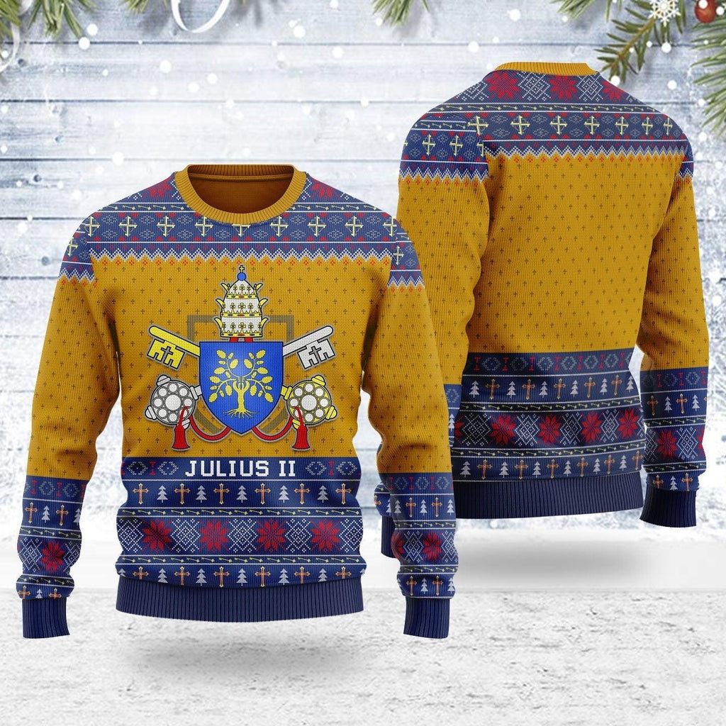 Pope Julius II Ugly Christmas Sweater - OodieGang