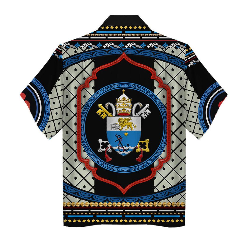 Pope Pius X Stained Glass Hawaiian Shirt - OodieGang.com