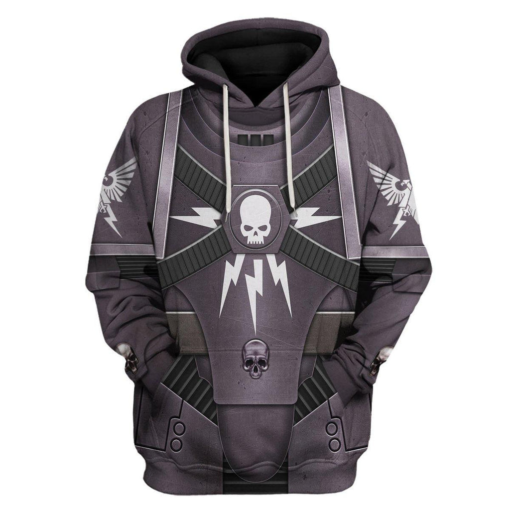 Pre-Heresy Black Templars in Mark IV Maximus Power Armor T-shirt Hoodie Sweatpants Cosplay - OodieGang