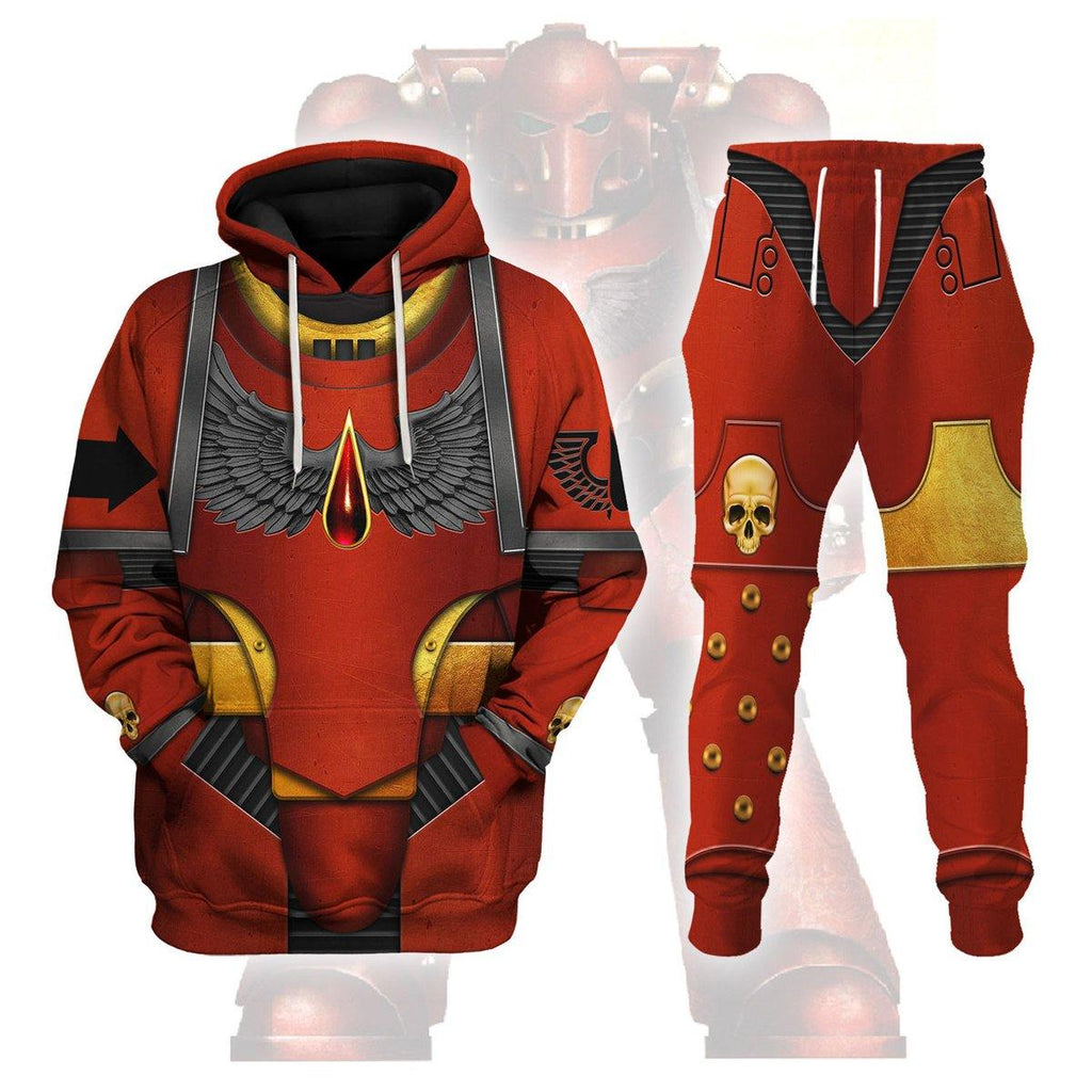 Pre-Heresy Blood Angels in Mark IV Maximus Power Armor T-shirt Hoodie Sweatpants Cosplay - OodieGang