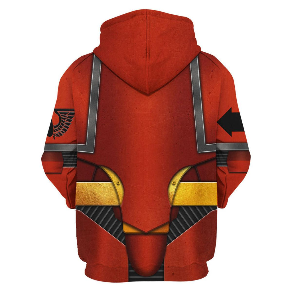 Pre-Heresy Blood Angels in Mark IV Maximus Power Armor T-shirt Hoodie Sweatpants Cosplay - OodieGang