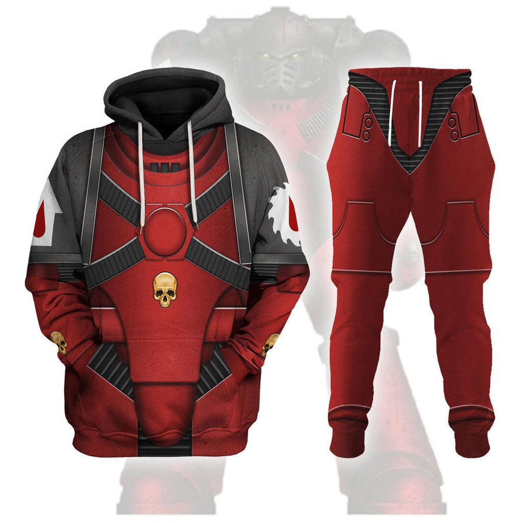 Pre-Heresy Flesh Tearers in Mark IV Maximus Power Armor T-shirt Hoodie Sweatpants Cosplay - OodieGang