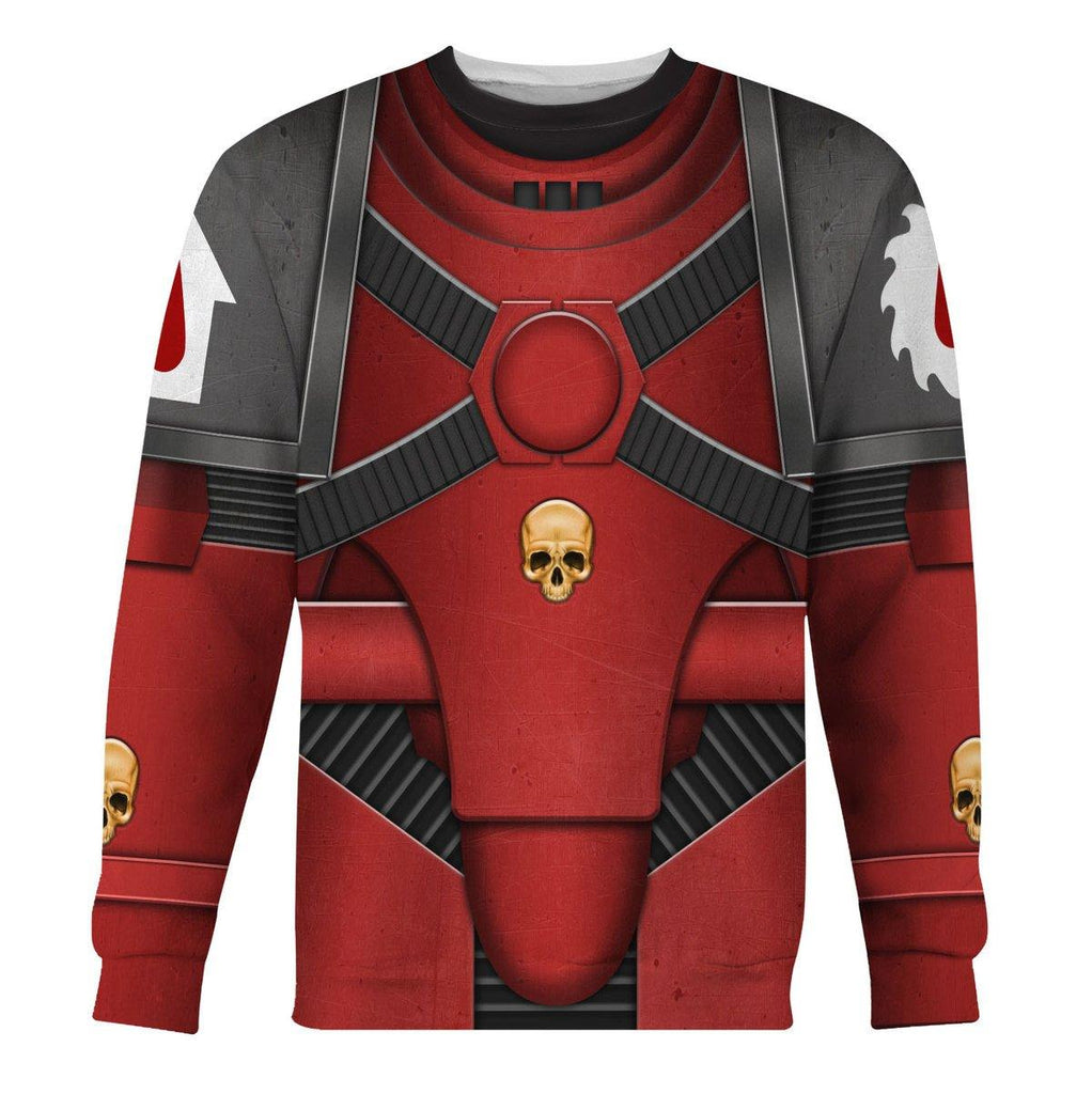 Pre-Heresy Flesh Tearers in Mark IV Maximus Power Armor T-shirt Hoodie Sweatpants Cosplay - OodieGang