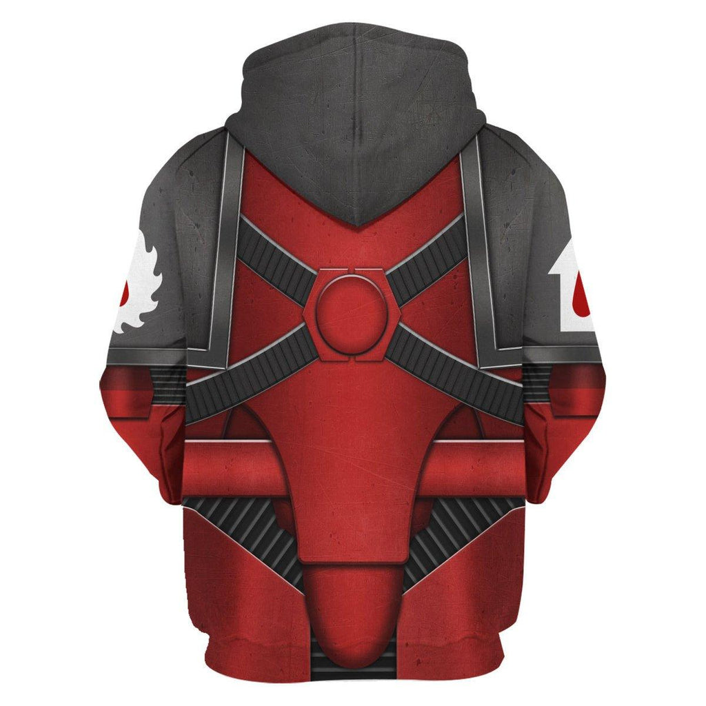 Pre-Heresy Flesh Tearers in Mark IV Maximus Power Armor T-shirt Hoodie Sweatpants Cosplay - OodieGang