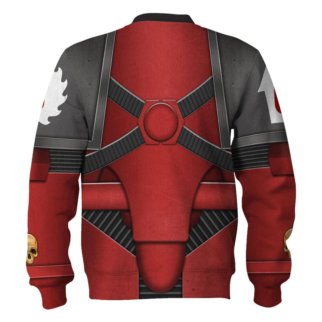 Pre-Heresy Flesh Tearers in Mark IV Maximus Power Armor T-shirt Hoodie Sweatpants Cosplay - OodieGang