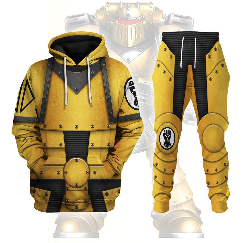 Pre-Heresy Imperial Fists in Mark II Crusade T-shirt Hoodie Sweatpants Cosplay - OodieGang