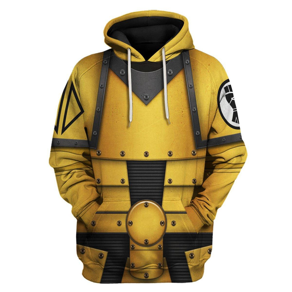 Pre-Heresy Imperial Fists in Mark II Crusade T-shirt Hoodie Sweatpants Cosplay - OodieGang