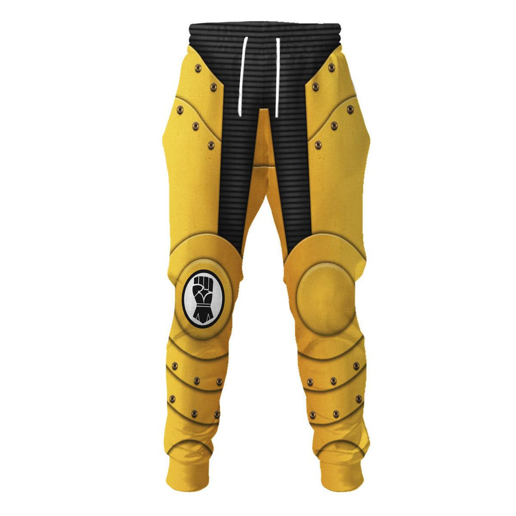 Pre-Heresy Imperial Fists in Mark II Crusade T-shirt Hoodie Sweatpants Cosplay - OodieGang