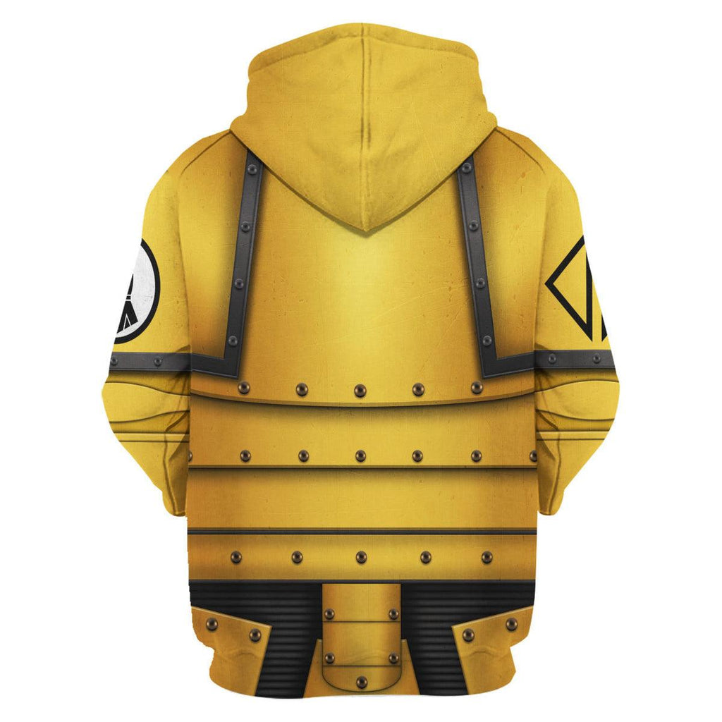 Pre-Heresy Imperial Fists in Mark II Crusade T-shirt Hoodie Sweatpants Cosplay - OodieGang