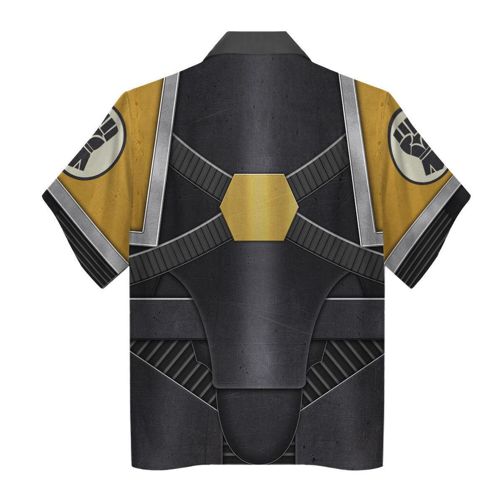 Pre-Heresy Imperial Fists in Mark IV Maximus Power Armor T-shirt Hoodie Sweatpants Cosplay - OodieGang