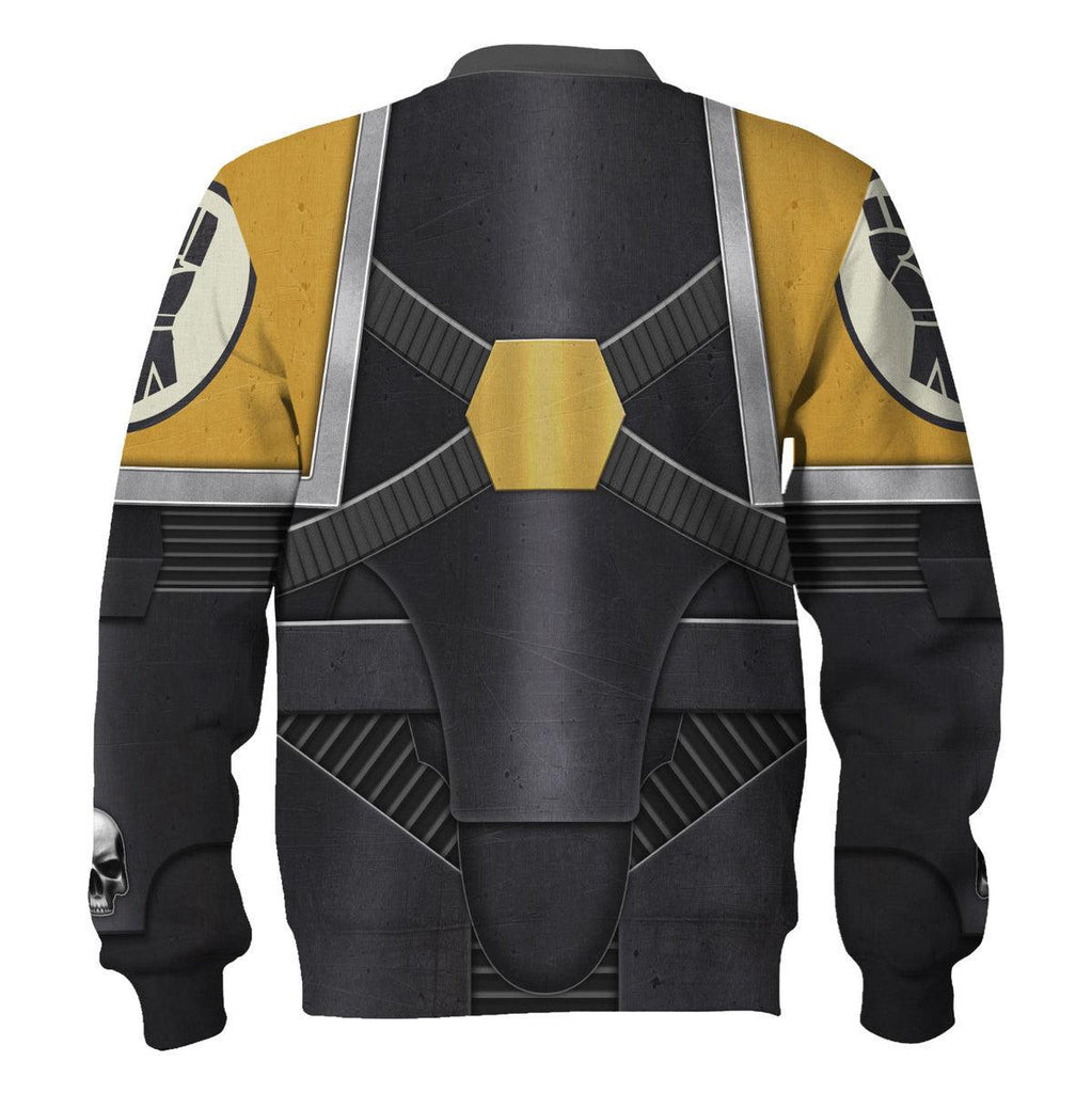 Pre-Heresy Imperial Fists in Mark IV Maximus Power Armor T-shirt Hoodie Sweatpants Cosplay - OodieGang