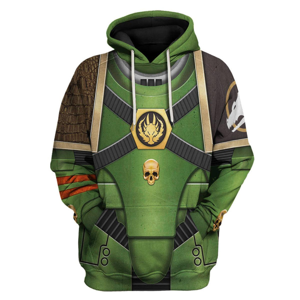 Pre-Heresy Salamanders in Mark IV Maximus Power Armor T-shirt Hoodie Sweatpants Cosplay - OodieGang