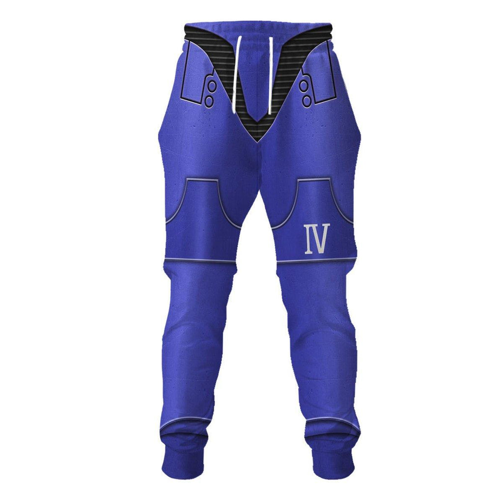 Pre-Heresy Ultramarines in Mark IV Maximus Power Armor T-shirt Hoodie Sweatpants Cosplay - OodieGang