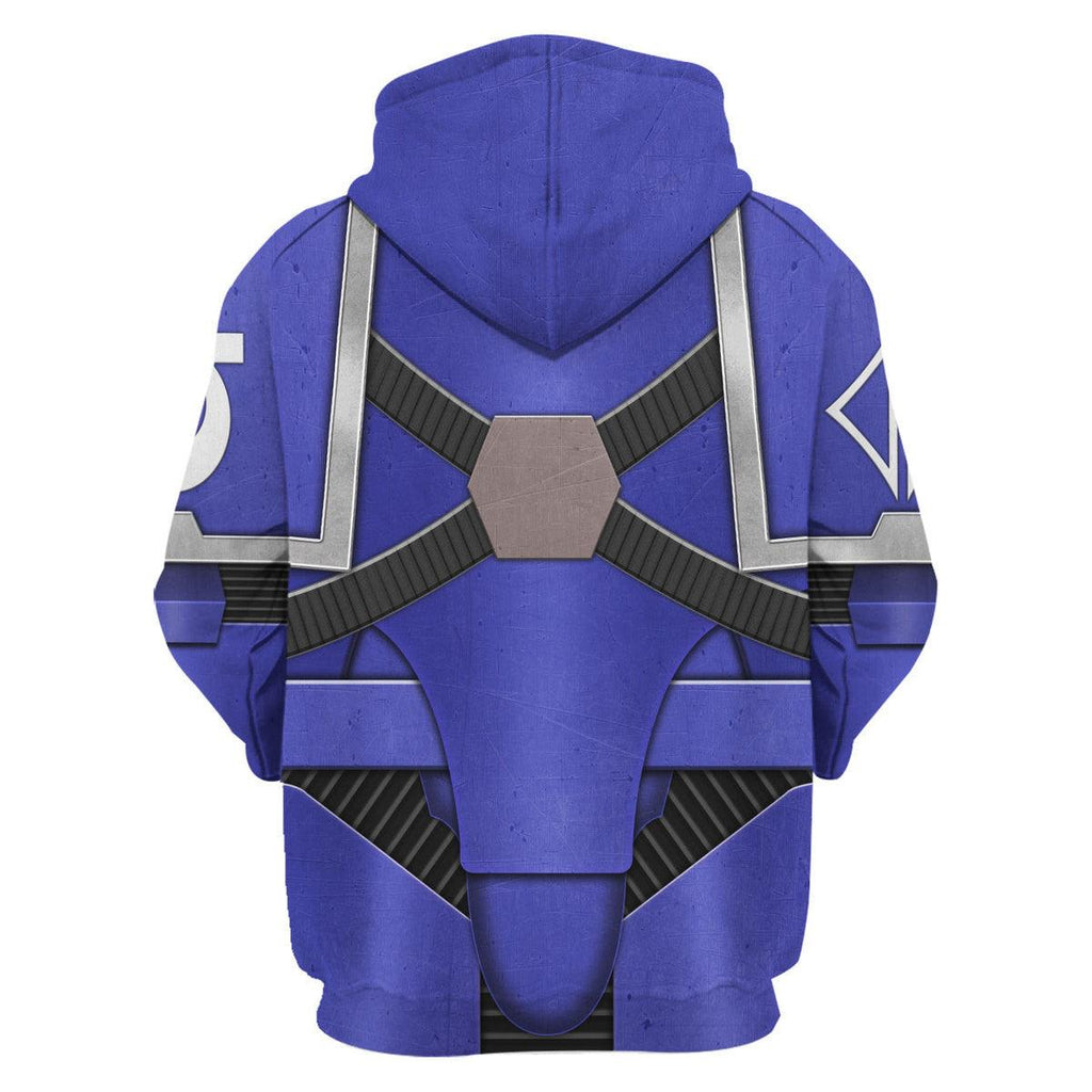 Pre-Heresy Ultramarines in Mark IV Maximus Power Armor T-shirt Hoodie Sweatpants Cosplay - OodieGang