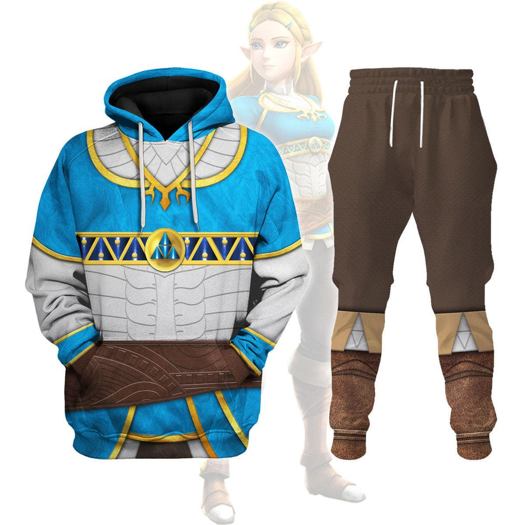 Princess Zelda Attire Unisex Hoodie Sweatshirt T-shirt Sweatpants Cosplay - DucG