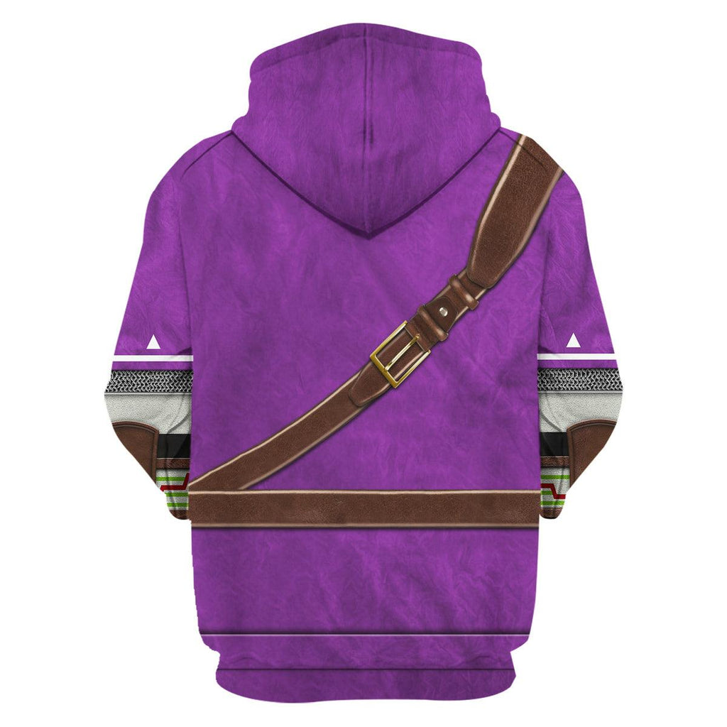 Purple Link Attire Unisex Hoodie Sweatshirt T-shirt Sweatpants Cosplay - OodieGang.com