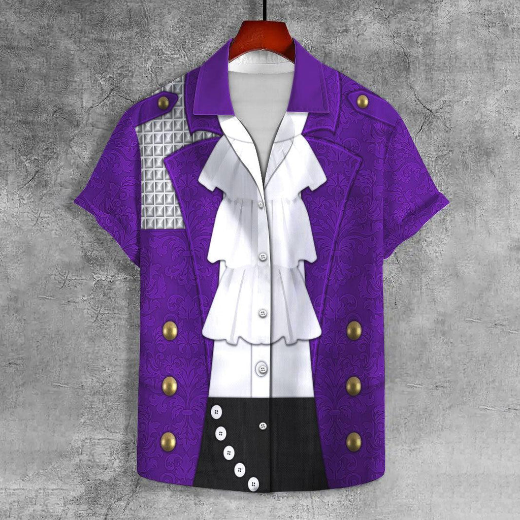 Purple Rain Outfits Unisex Lapel Shirt - OodieGang.com