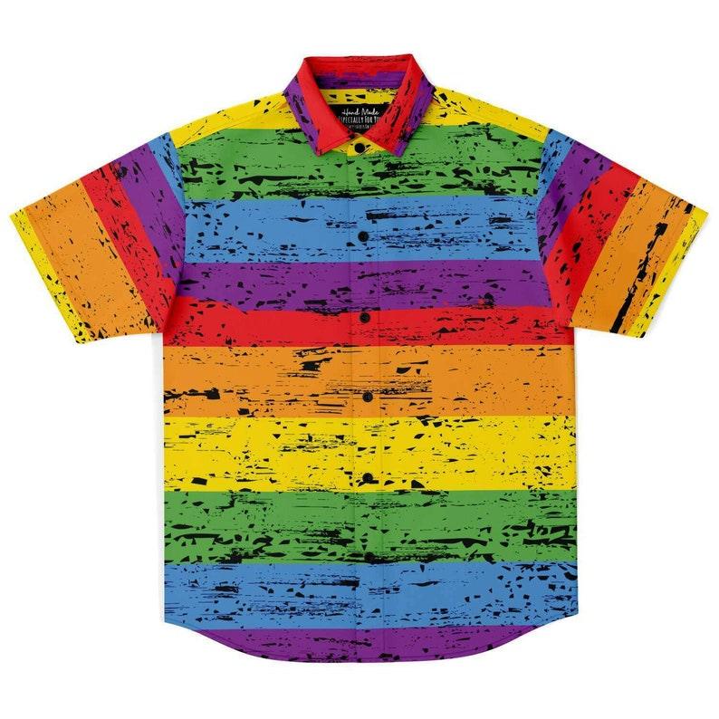 Rainbow Gay Pride Hawaiian Shirt - OodieGang