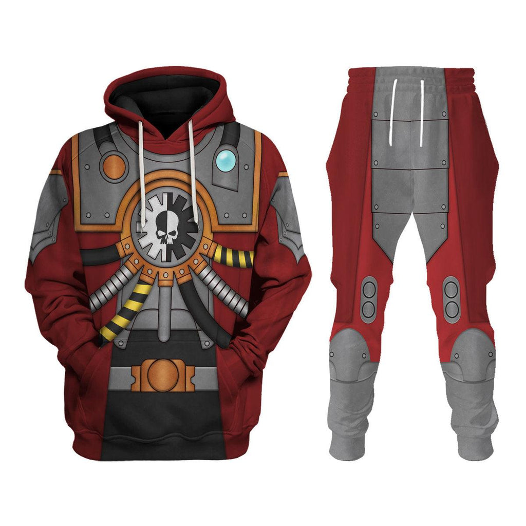 Red Adeptus Mechanicus T-shirt Hoodie Sweatpants Cosplay - OodieGang